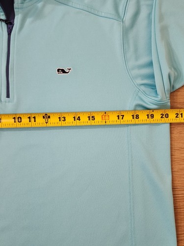 Vineyard Vines Men’s 1/4 Zip Jersey Broadfield Knit Size Small Small Blue Ocean - Picture 2 of 11