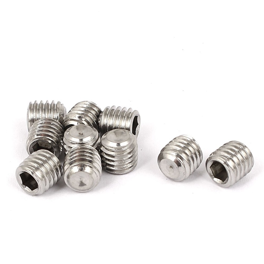 10 Pcs M3 x 3mm Set Screw Grub Screw Hex Socket - 3mm x 3mm x 0.5mm Pitch - SS