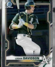 2021 Bowman #BCP-115 Logan Davidson Chrome Prospects