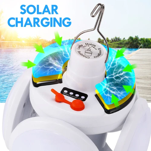 USB Rechargeable LED Outdoor Camping Lamp Portable Solar Power Tent Light Bulb - Picture 13 of 27