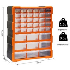 60 Multi Drawer Small Parts Storage Cabinet Unit Organiser Garage Tool Box NEW