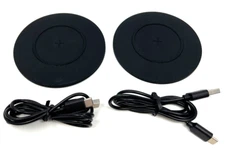 TYLT Shield 2 Pack Wireless Charger Pad | Wireless Charging Station | Qi-black