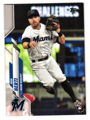 2020 Topps # 693 Jon Berti Miami Marlins Rookie