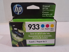 Genuine HP 933 Cyan Magenta Yellow Ink Cartridges 3 Pack (N9H56FN)