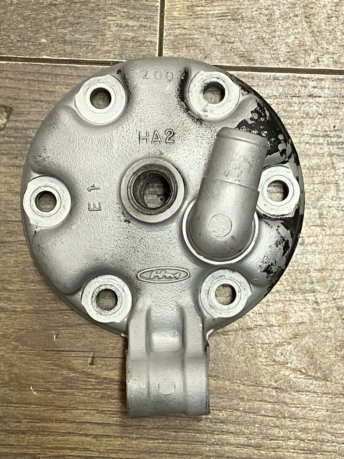 Used Shaved OEM Honda 8687 TRX250R Cylinder Head Jug Cover Dome Cap eBay