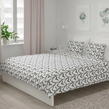 BRAND NEW Ikea LYKTFIBBLA King Duvet Cover Pillowcases