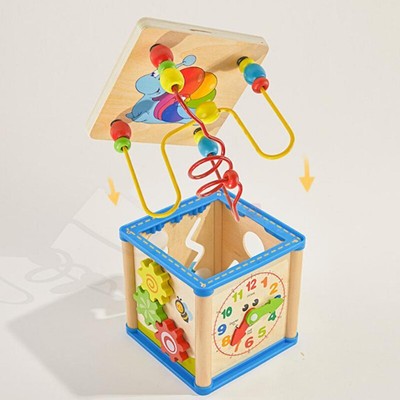 wooden cube toys for babies