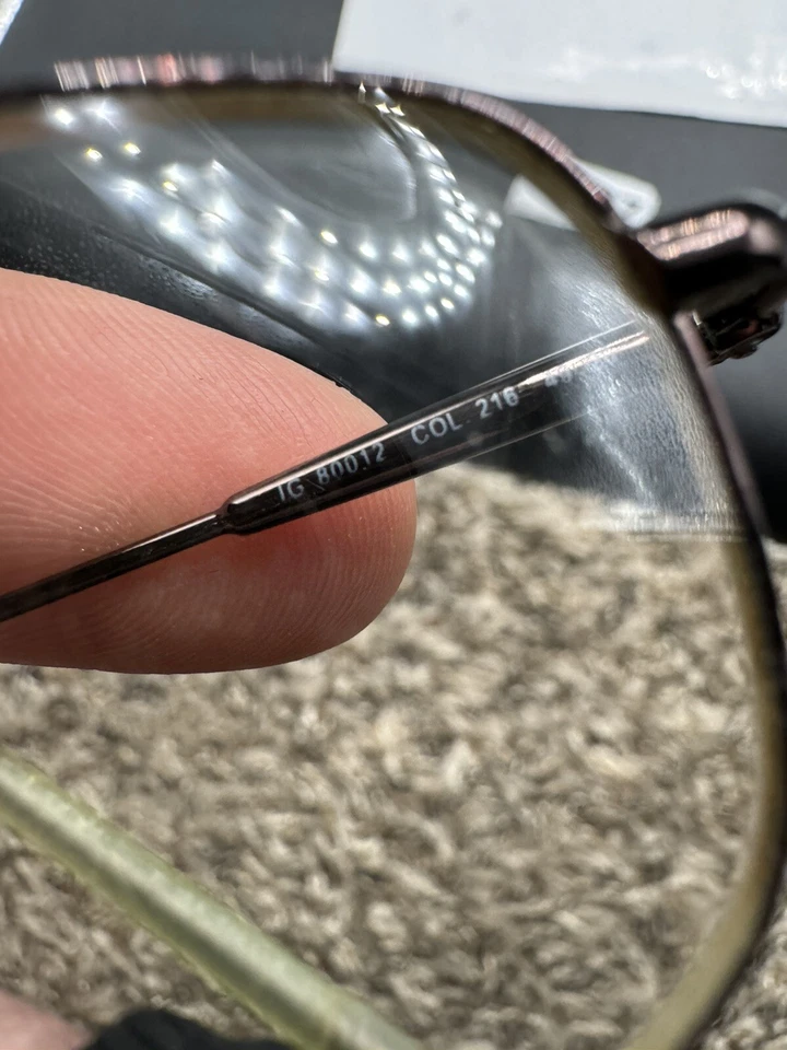 Iceberg 80012, Vintage 2000s lightweight brown rectangle eyeglasses frames - Image 4 of 4