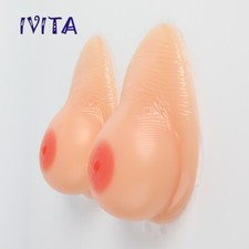 E Cup Self-adhesive Silicone Breast Forms Fake Boobs Enhancer Crossdressers