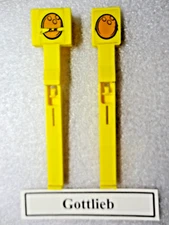 Gottlieb Used Play-field Yellow Drop Targets.  Both Look Very Nice.