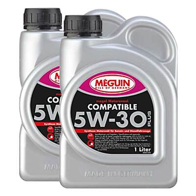 Motoröl megol Compatible SAE 5W-30 Plus Meguin 2 X 1 Liter für BMW MAN Mercedes