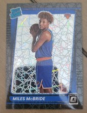 Miles McBride 2021-22 Optic Rated Rookie RC Black Velocity Prizm /39