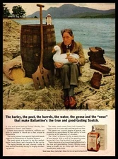 1963 Ballentine's Scotch Loch Lomond & Trossachs National Park Scotland Print Ad