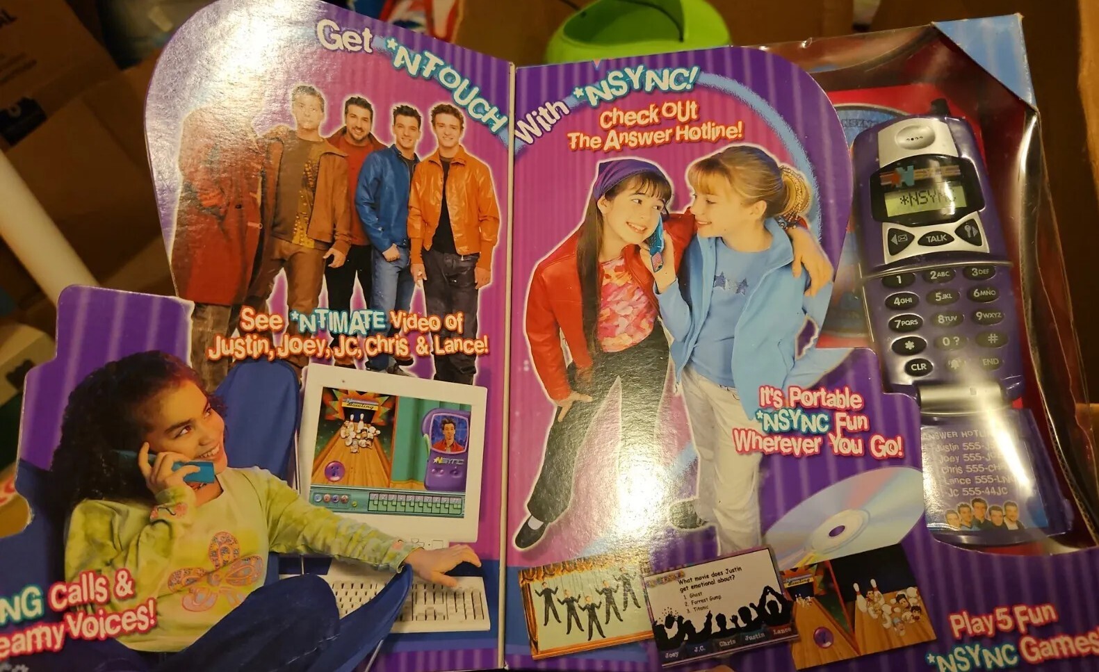 NSYNC Hotline Fantasy Phone and CDROM Game (PC, 2001) for sale online