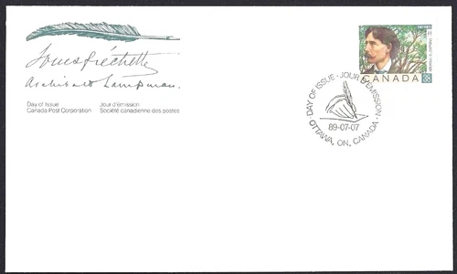 🍁Canada   #1244 "CANADIAN POETS"    Brand New  1989  First Day Cover