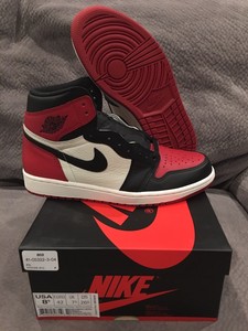 jordan 1 bred toe size 8