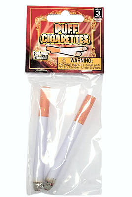 fake plastic cigarettes 12 Pack -Realistic Looking FAKE Stage Puff Cigarettes (3.5