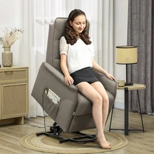 Lift Recliner Chair, Power Lift Sofa with Quick Assembly, Coffee