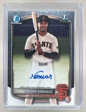 Josuar Gonzalez 2025 Bowman Chrome #CPA-JD Auto 1st RC
