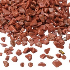 350Pcs Chip Stone Beads Crystals Gemstone for DIY Red Gold