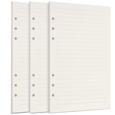 A5 Refill Paper, [3 Pack] Toplive 100GSM Thick Refillable 3 Pack, Lined Paper