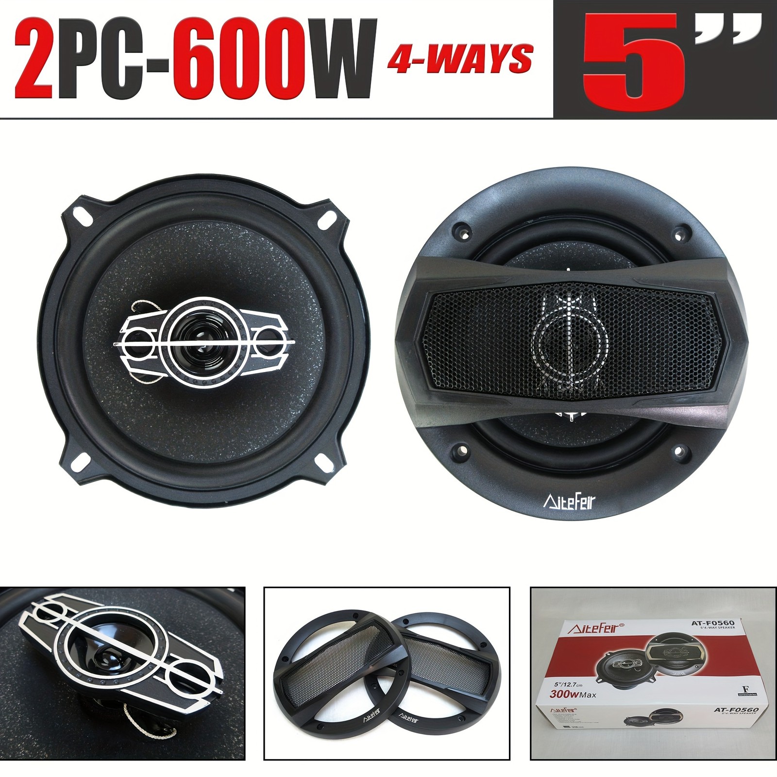 600w Max 92db Sensitivity 2pc Set High Power