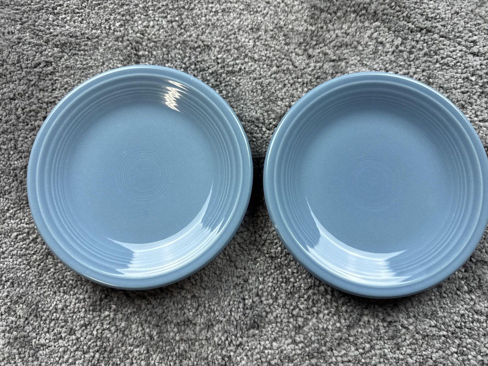 Of 2 Blue Stoneware Solid Color Kitchenware Dinnerware