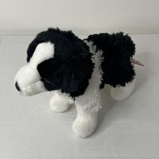 Douglas Meadow Border Collie Dog 9" Plush Black Soft Stuffed Animal Toy 4009