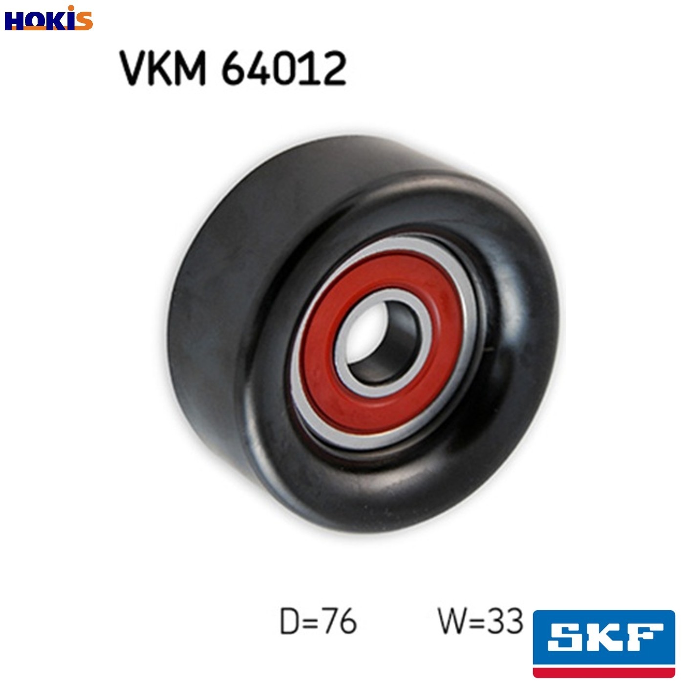 SKF VKM 64012 Deflection/Guide Pulley, V-ribbed belt for DODGE,HYUNDAI,KIA - Image 12