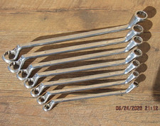 Wurth Metric 8mm - 22mm 7 Pc 12 Point Double Box End Offset Wrench Set Germany