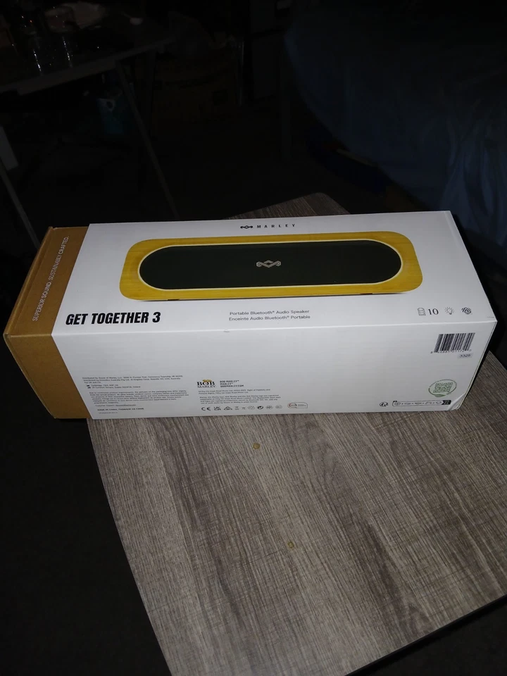 House of Marley Get Together 3 Bluetooth динамик бамбуковый и перемоточный тканевый дизайн - Изображение 2 из 3