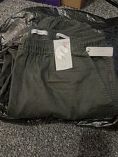 Men’s TU Loose Fit Trousers Charcoal Size L