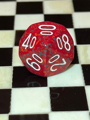 CHX LE209 OOP Chessex D10 Percentile Speckled Mars Rpg Ad&d Dice 032926bC@