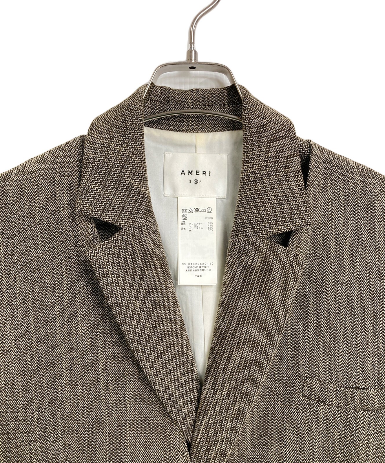 Ameri/ (Ameri) Convertible Herringbone Jacket/Set… - image 3