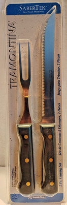  Tramontina Sabertec 2 Piece Carving Knife Set-Open Box-Never Needs Sharpening
