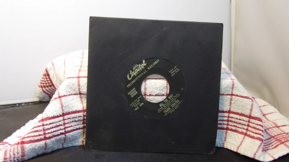 FRANK SINATRA - All The Way - 1958 Capitol Pop Promo Vinyl 45 7"-w/RARE Sleeve - Image 2 of 3