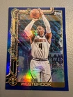 2025 Topps Holiday Basketball Blue Metallic Glitter Holiday Russell Westbrook #H81