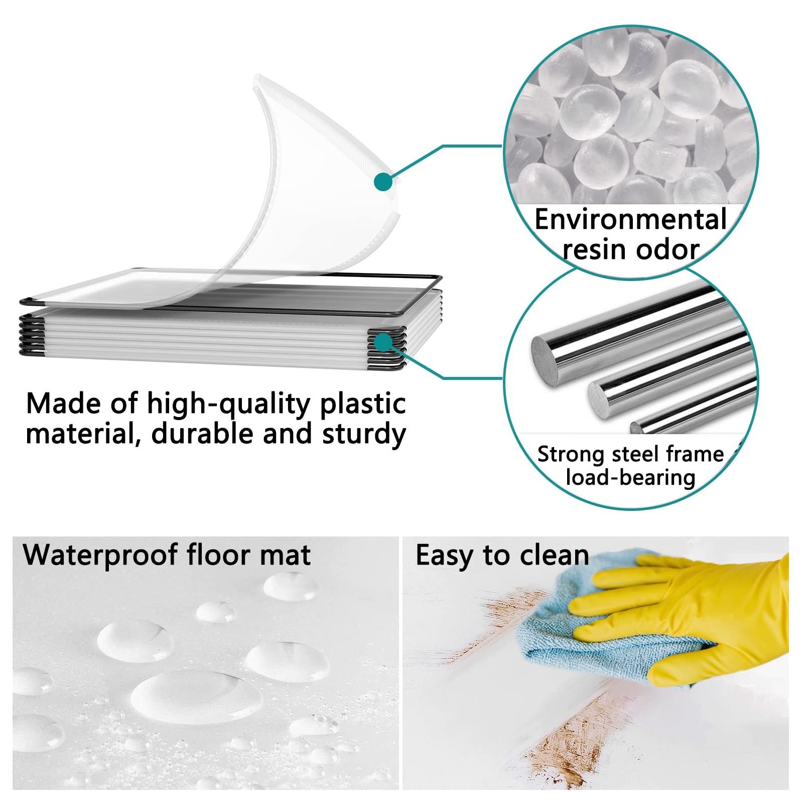 DINMO 6 Cubes Storage Organizer, Bookcase, Display Shelf with Wooden Mallet, ...