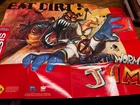 Earthworm Jim Sega Genesis Game Poster Fold Out Promo Ad Only Vintage