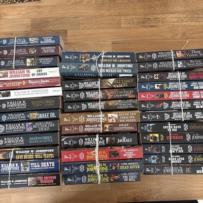 William W. Johnstone Book Set Lot Of 36 Novels, Super Nice Condition *QuickShip*