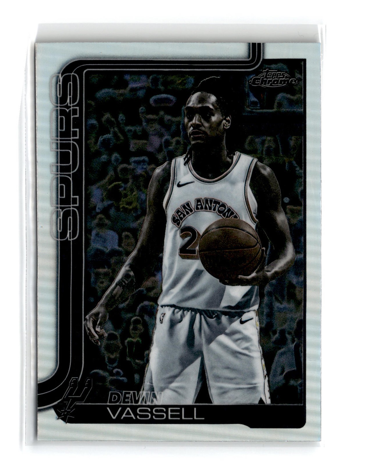Devin Vassell 2025-26 Topps Chrome Negative Refractor #202 San Antonio Spurs