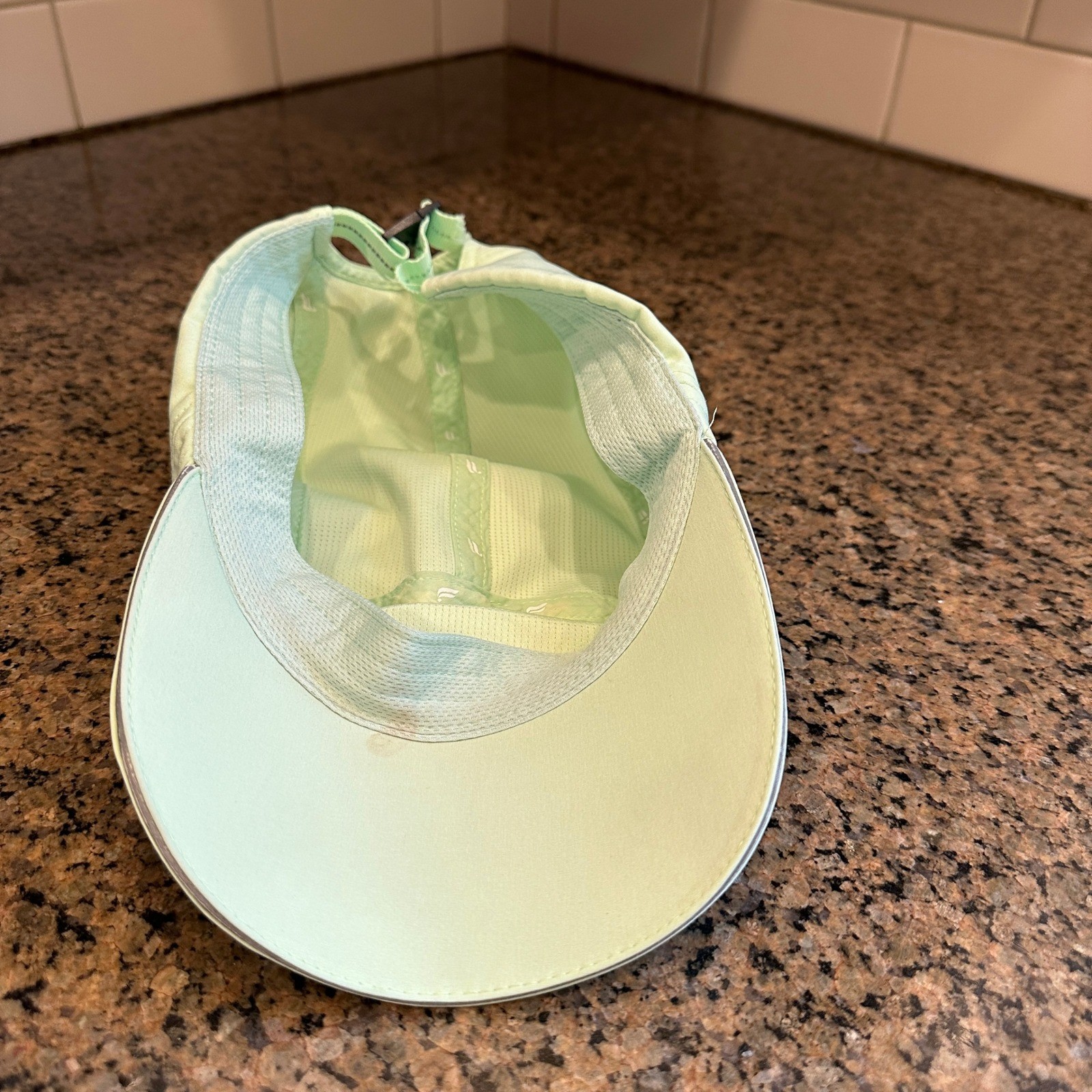 Fabletics Running Cap Light Mint Green Adjustable… - image 5