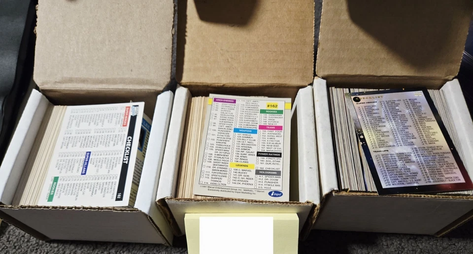 1990 1991 1992 Universo Marvel Série 1 2 3 X-Men Conjuntos Completos. Sem hologramas - Imagem 2 de 2