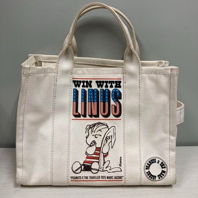 MARC JACOBS × PEANUTS Snoopy Collaboration Canvas Tote Bag Ivory From Japan Rare