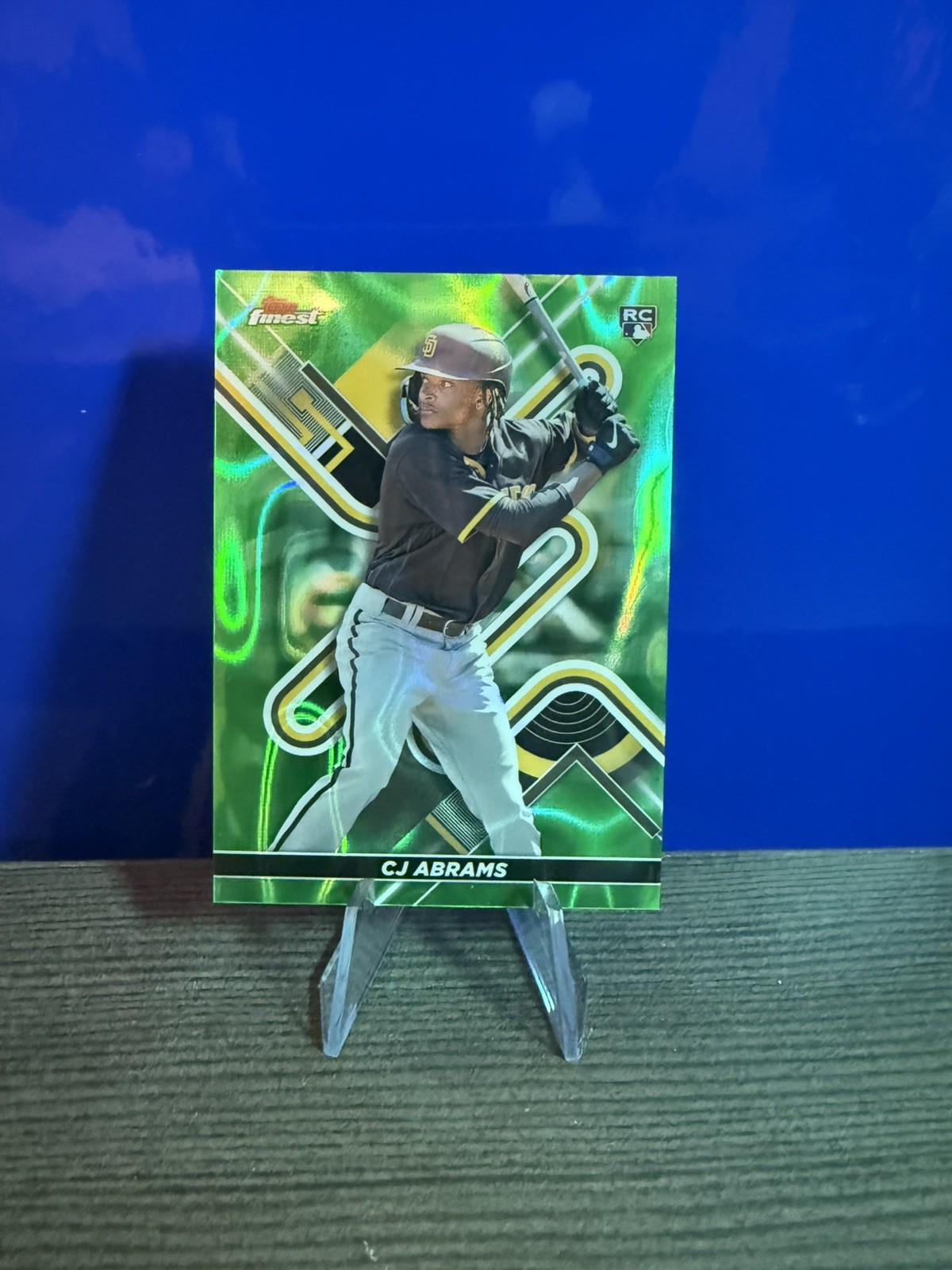 2022 Topps Finest C.J. Abrams Green Lava Refractor /99 #39