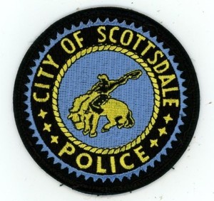 ARIZONA AZ SCOTTSDALE POLICE NICE OLD VINTAGE SHOULDER PATCH SHERIFF