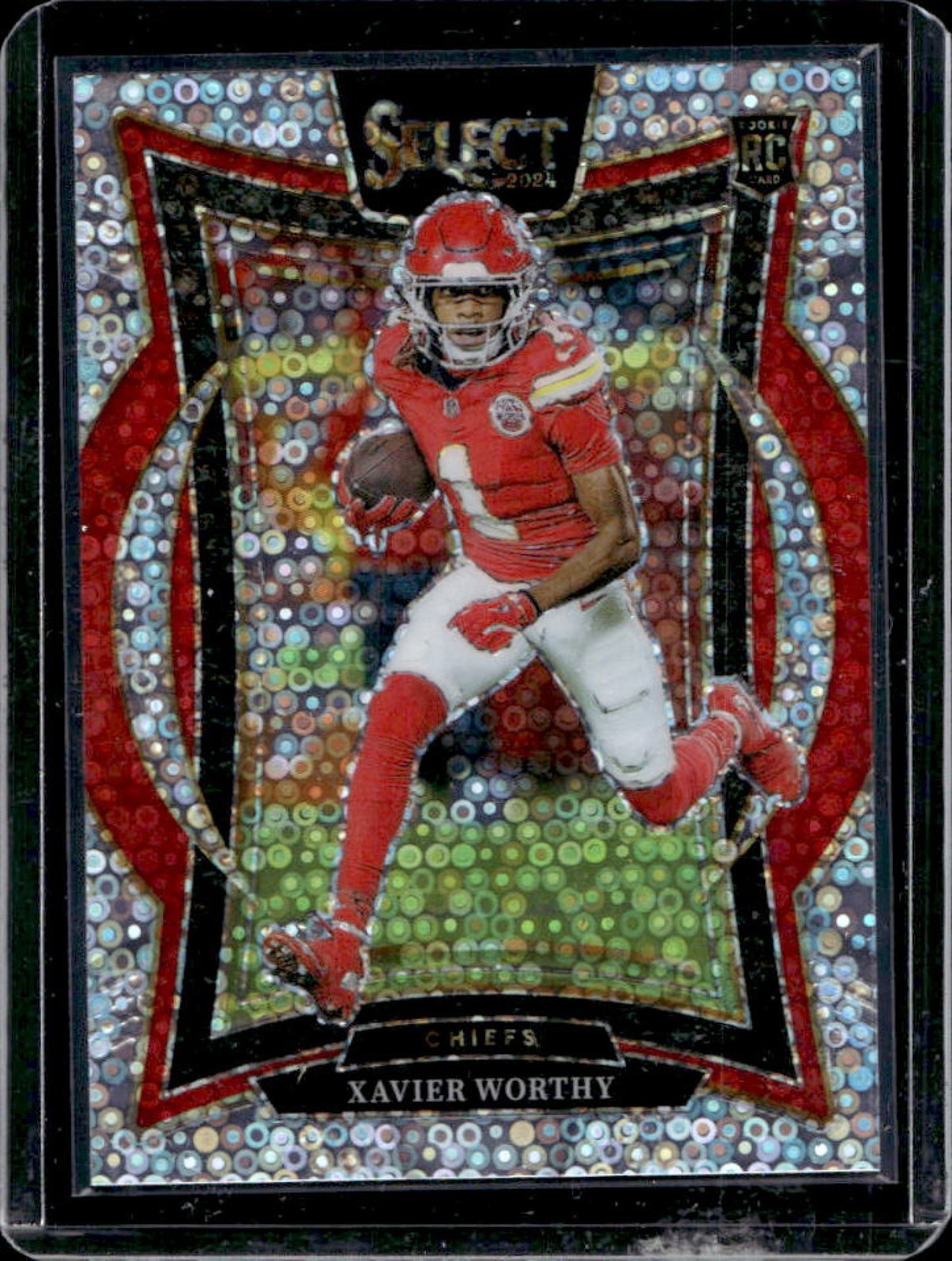 2024 Select Xavier Worthy Concourse RC Disco Prizm Rookie #32 Chiefs