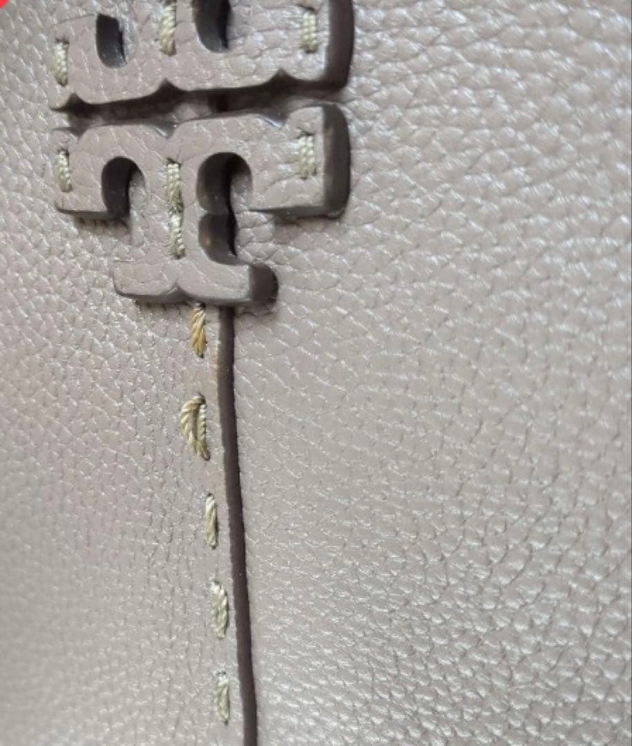 Tory Burch Camera Bag Shoulder Bag Leather Greige Women's From Japan thumbnail 9