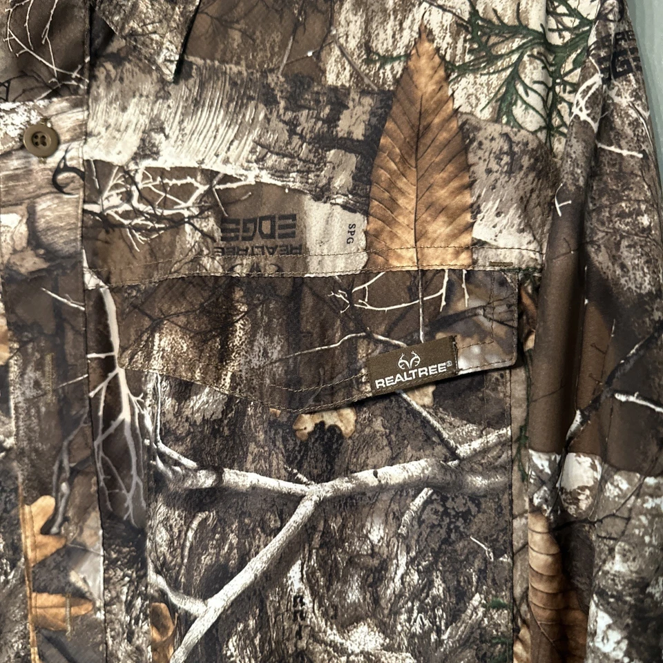 Realtree Max 1 Scent-Factor Camo Button Shirt Mens Sz S Hunting Fishing Outdoors - Image 4 of 4