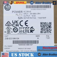 Allen-Bradley 25B-E019N104 Allen-Bradley 11KW/15HP PowerFlex 525 AC Drive DO